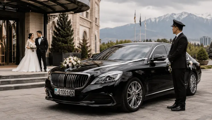 Автомобиль Imperial Auto для свадьбы в Алматы